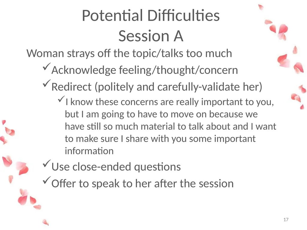 Session A: Education Common Complaints From New - slide 17 of 20