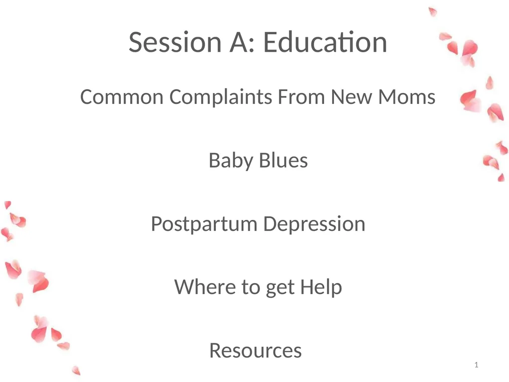 Session A: Education Common Complaints From New - slide 1 of 20