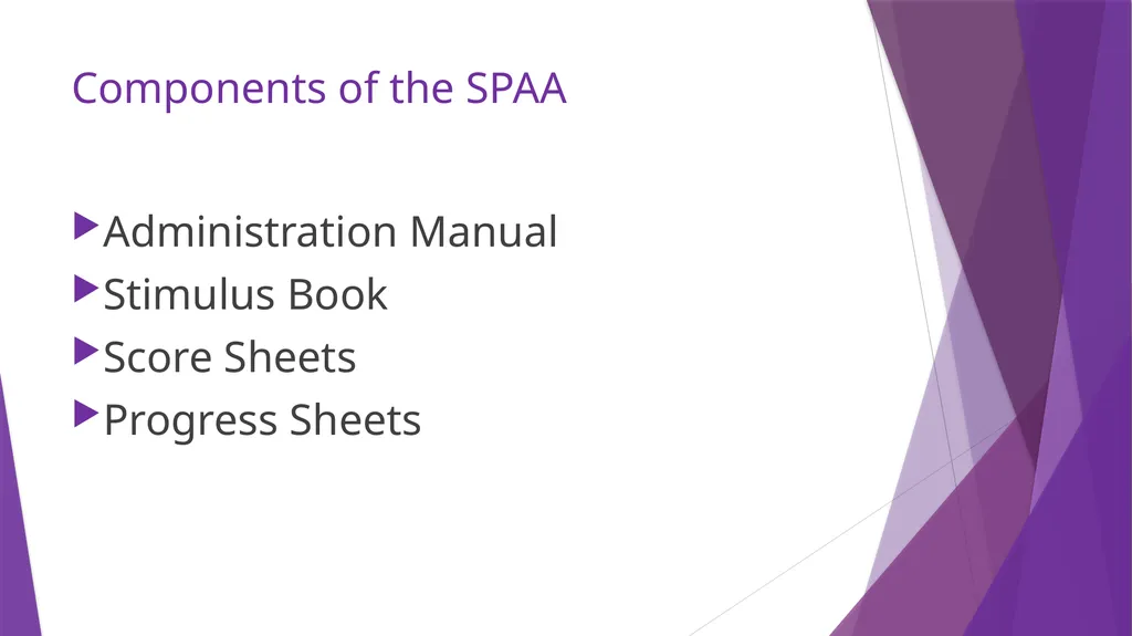 Sentence Production Program for Aphasia (SPPA) - slide 8 of 21