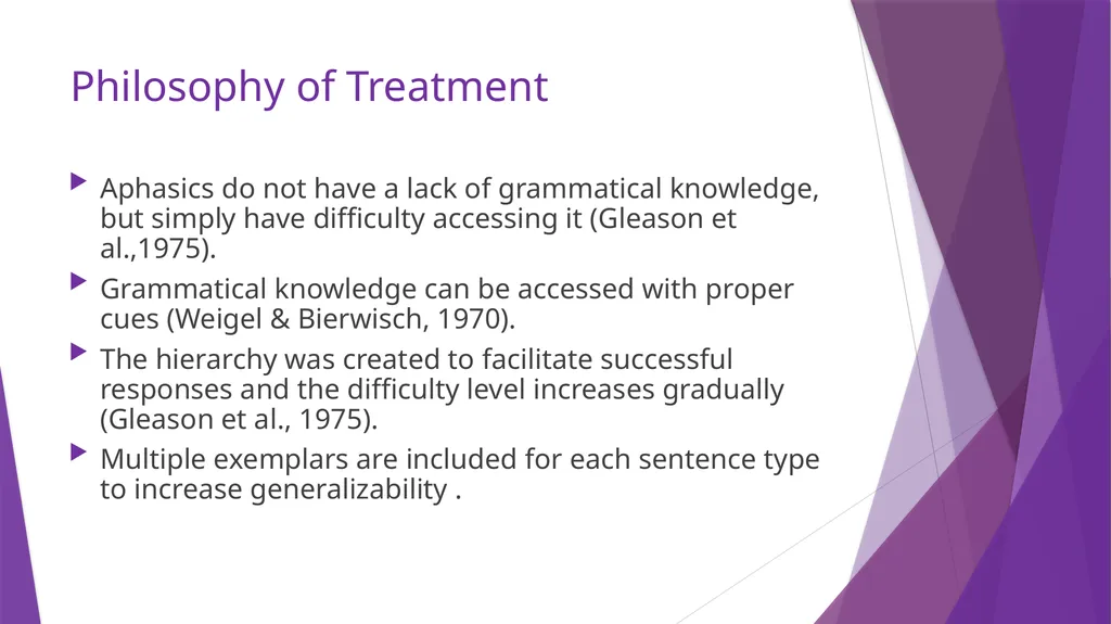 Sentence Production Program for Aphasia (SPPA) - slide 3 of 21