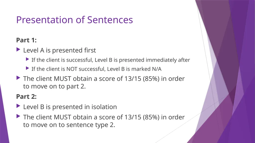 Sentence Production Program for Aphasia (SPPA) - slide 15 of 21