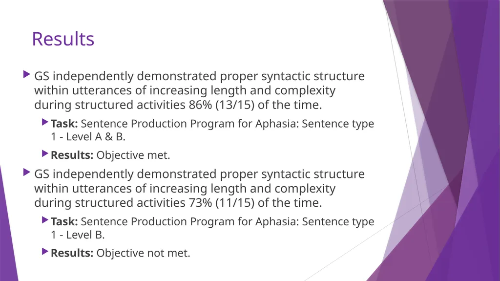 Sentence Production Program for Aphasia (SPPA) - slide 21 of 21