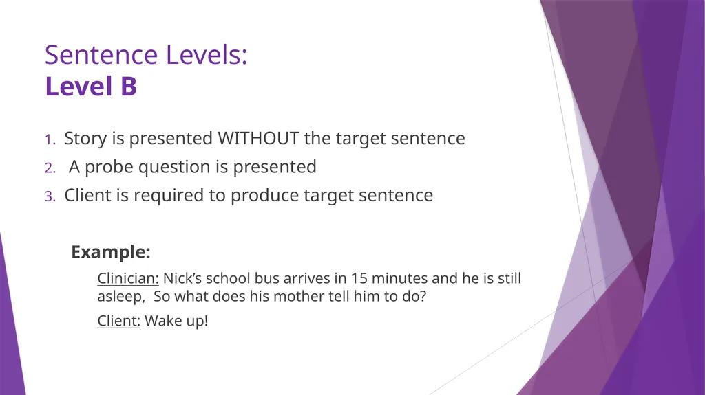 Sentence Production Program for Aphasia (SPPA) - slide 14 of 21