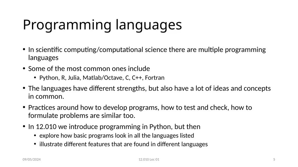 12.010 Computational Methods of Scientific - slide 5 of 8