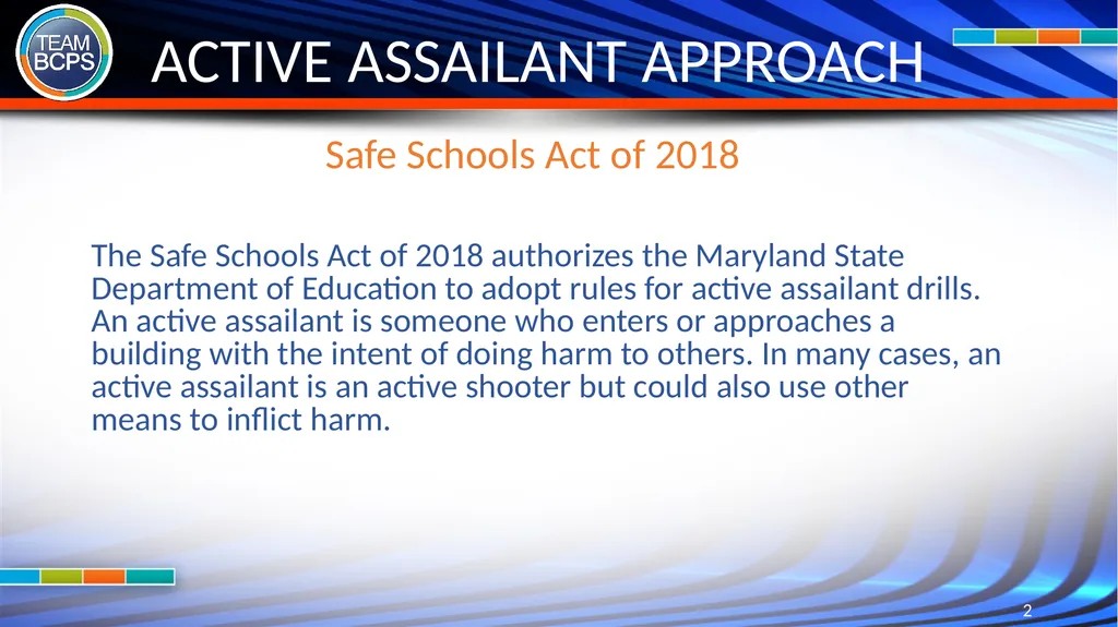 ALICE: THE BCPS ACTIVE ASSAILANT PROTOCOL - slide 2 of 9