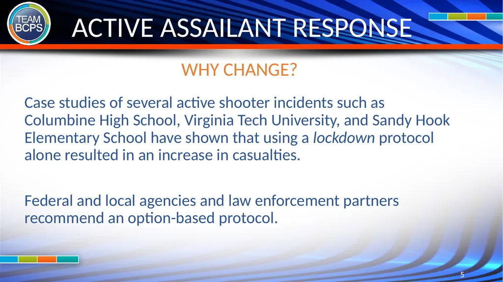 ALICE: THE BCPS ACTIVE ASSAILANT PROTOCOL - slide 5 of 9