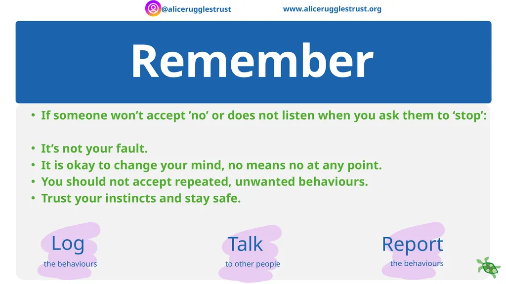 Recognising and Responding to Stalking - slide 15 of 16