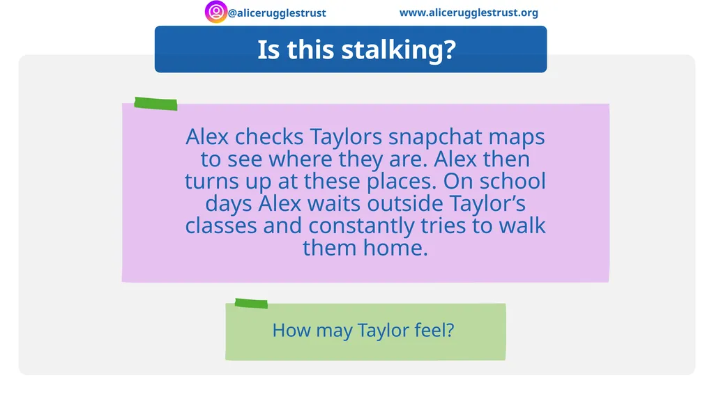 Recognising and Responding to Stalking - slide 9 of 16
