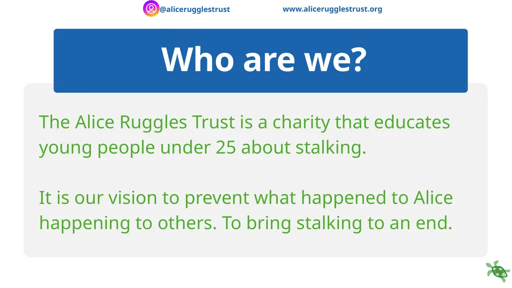 Recognising and Responding to Stalking - slide 2 of 16