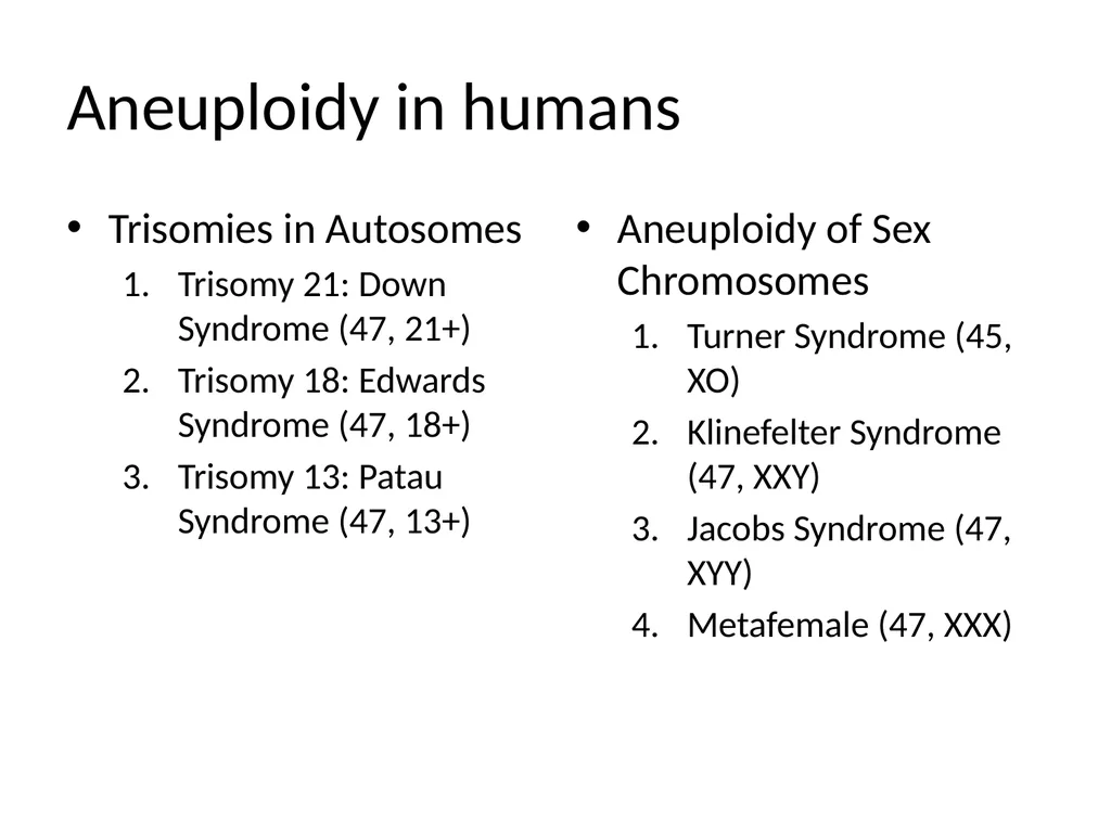 Chromosomal Aberrations Chromosomes contain units - slide 6 of 21