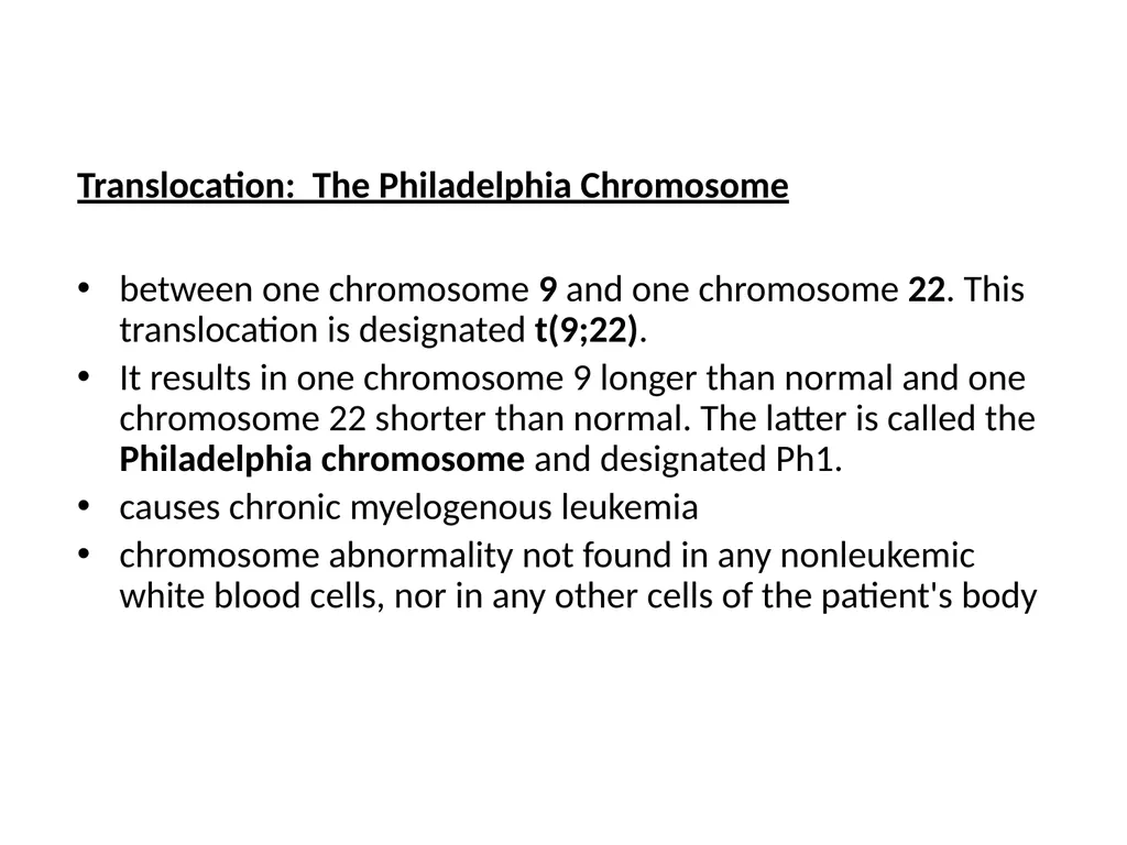 Chromosomal Aberrations Chromosomes contain units - slide 18 of 21