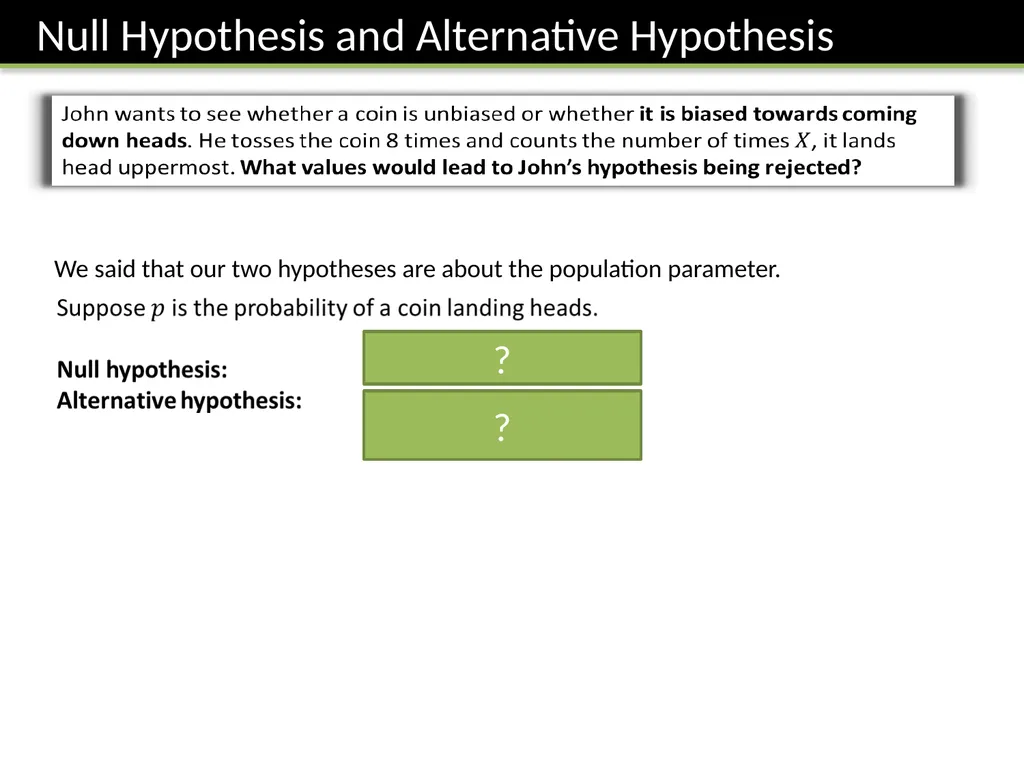 S2 Chapter 7: Hypothesis Testing Dr J Frost - slide 4 of 26