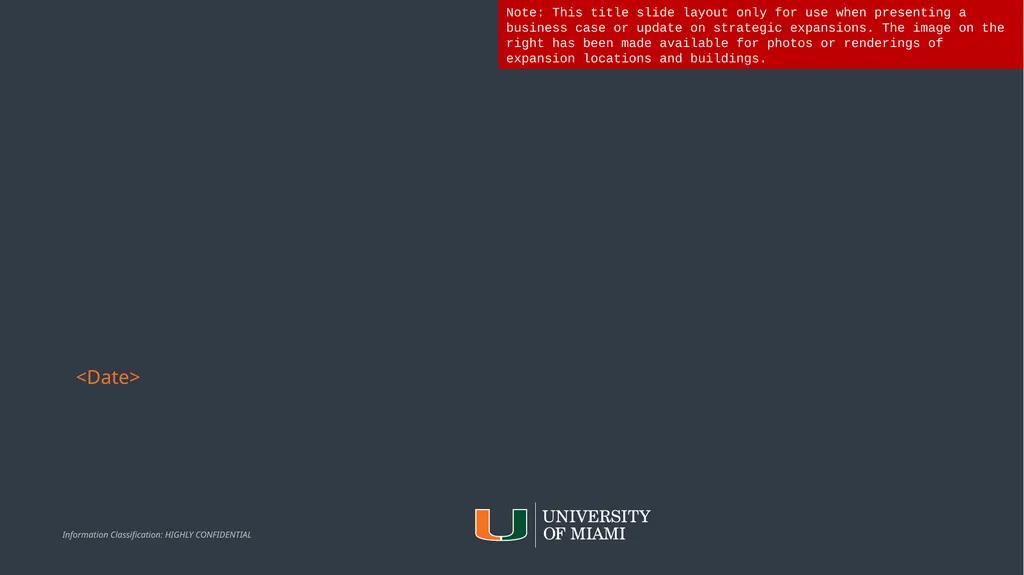 <Date> <Date> <Date> Note: This title slide layout - slide 3 of 22