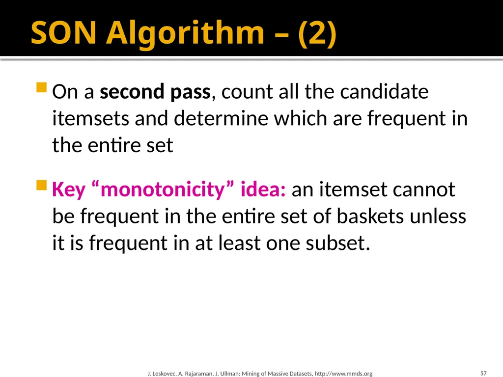 Frequent Itemset Mining & Association Rules Mining - slide 57 of 59