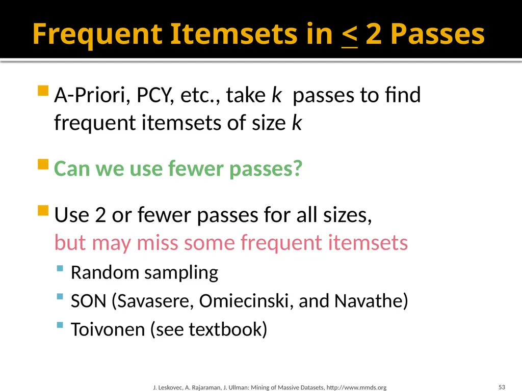 Frequent Itemset Mining & Association Rules Mining - slide 53 of 59