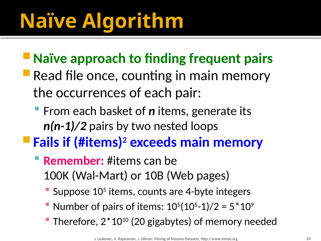 Frequent Itemset Mining & Association Rules Mining - slide 24 of 59