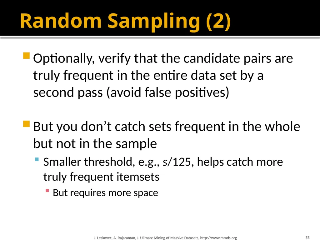 Frequent Itemset Mining & Association Rules Mining - slide 55 of 59