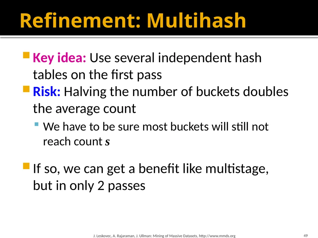 Frequent Itemset Mining & Association Rules Mining - slide 49 of 59