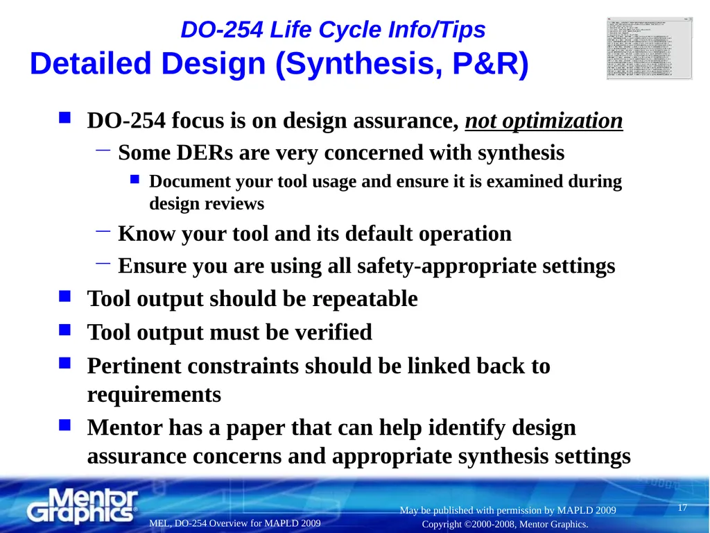 DO-254 Overview, Pros, Cons, and Discussion (aka, - slide 17 of 41