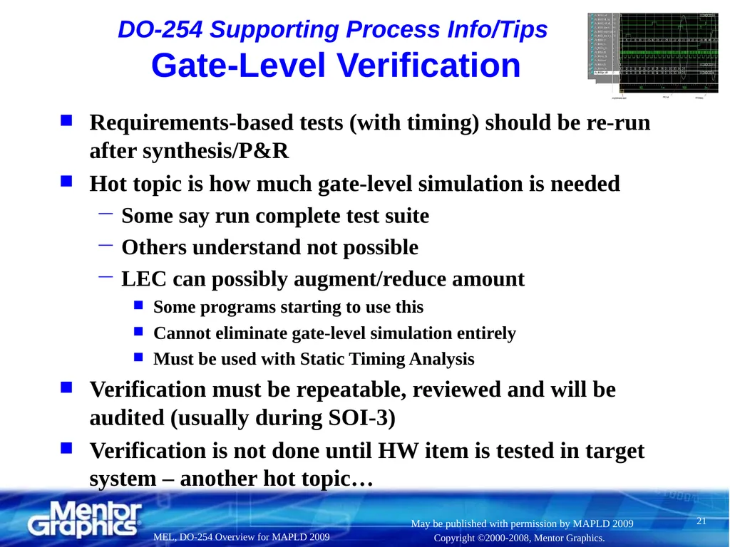 DO-254 Overview, Pros, Cons, and Discussion (aka, - slide 21 of 41