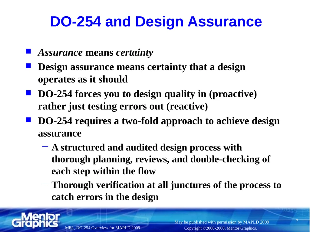 DO-254 Overview, Pros, Cons, and Discussion (aka, - slide 7 of 41