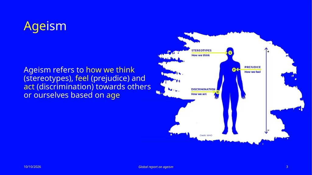 Global report on ageism Summarizes the best - slide 3 of 13