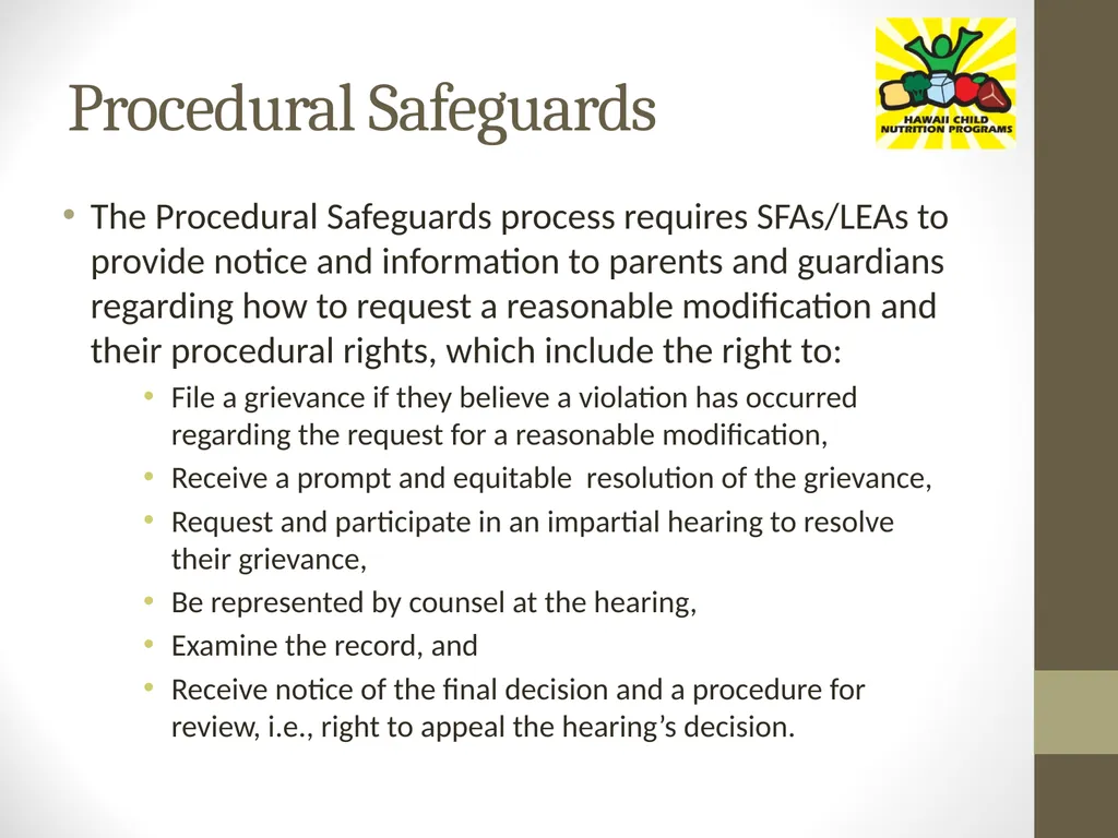 Accommodating Disabilities in the School Meal - slide 19 of 32