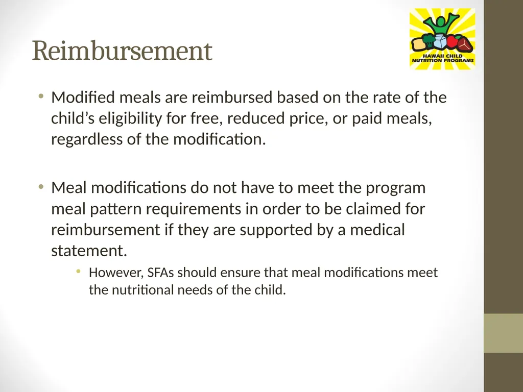 Accommodating Disabilities in the School Meal - slide 17 of 32