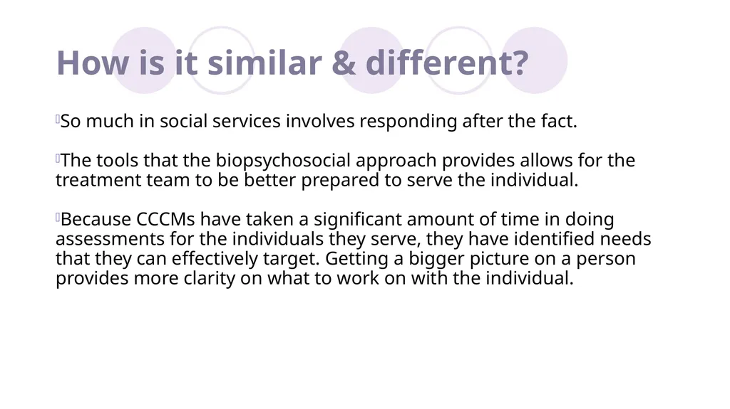 Biopsychosocial approach for serving individuals - slide 13 of 62