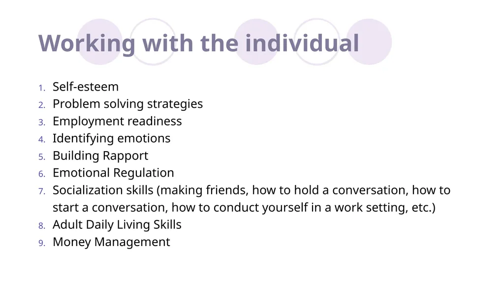 Biopsychosocial approach for serving individuals - slide 39 of 62