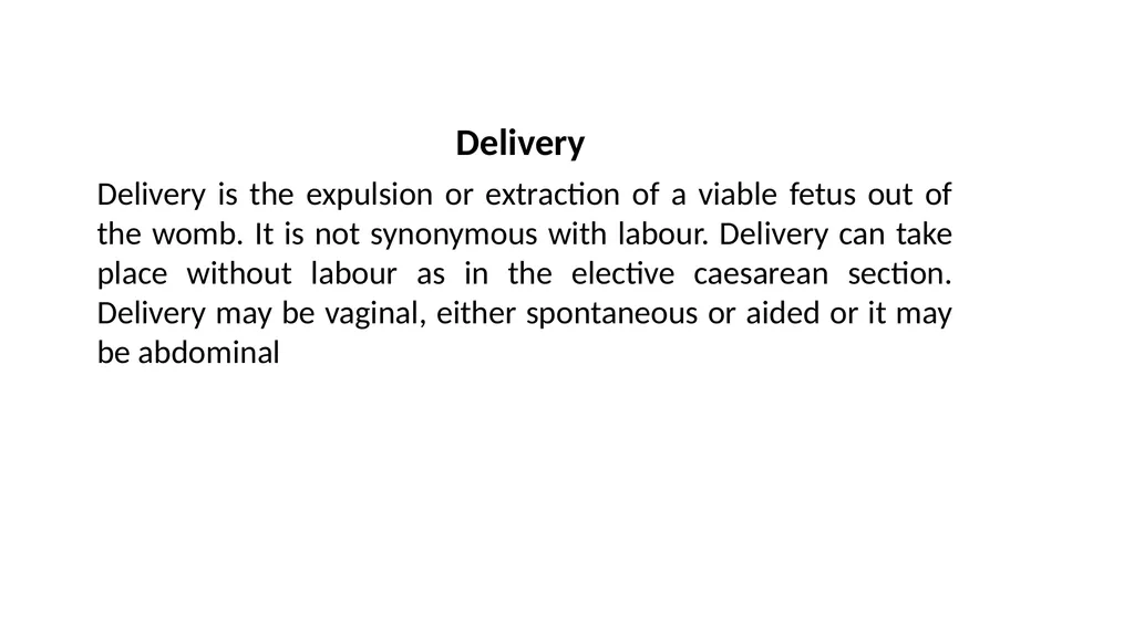 Normal Labour Introduction The usual duration of - slide 5 of 39