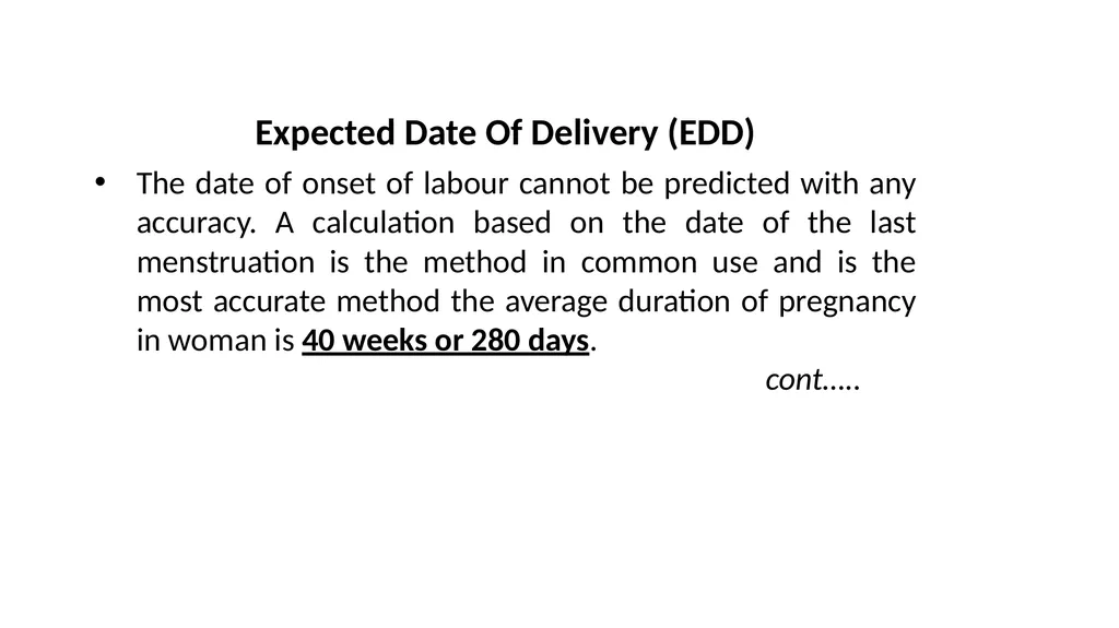 Normal Labour Introduction The usual duration of - slide 6 of 39