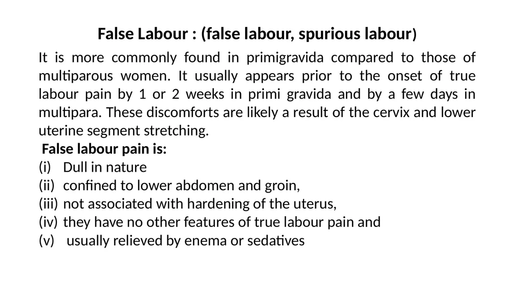 Normal Labour Introduction The usual duration of - slide 11 of 39