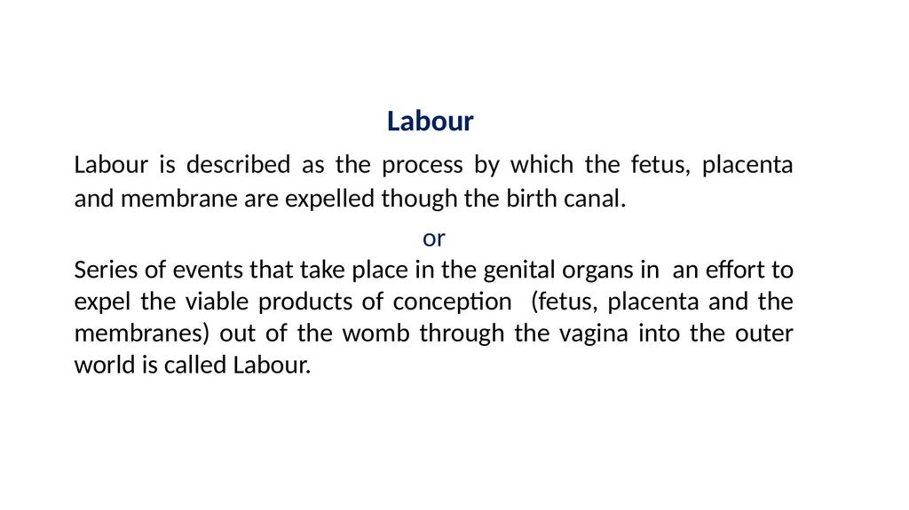 Normal Labour Introduction The usual duration of - slide 4 of 39