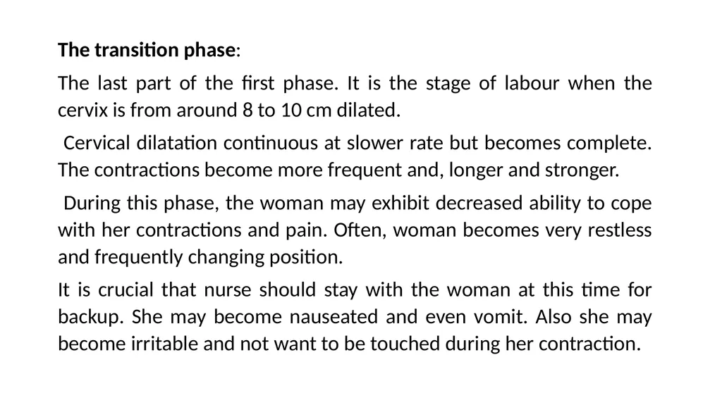 Normal Labour Introduction The usual duration of - slide 33 of 39