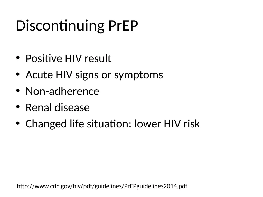 PrEP: HIV Pre-exposure Prophylaxis Katherine Marx, - slide 31 of 36
