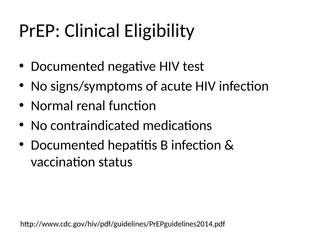 PrEP: HIV Pre-exposure Prophylaxis Katherine Marx, - slide 21 of 36