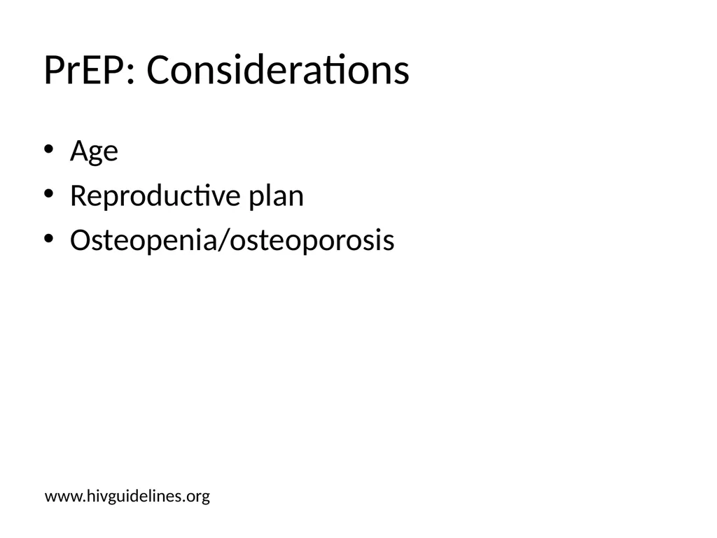PrEP: HIV Pre-exposure Prophylaxis Katherine Marx, - slide 24 of 36