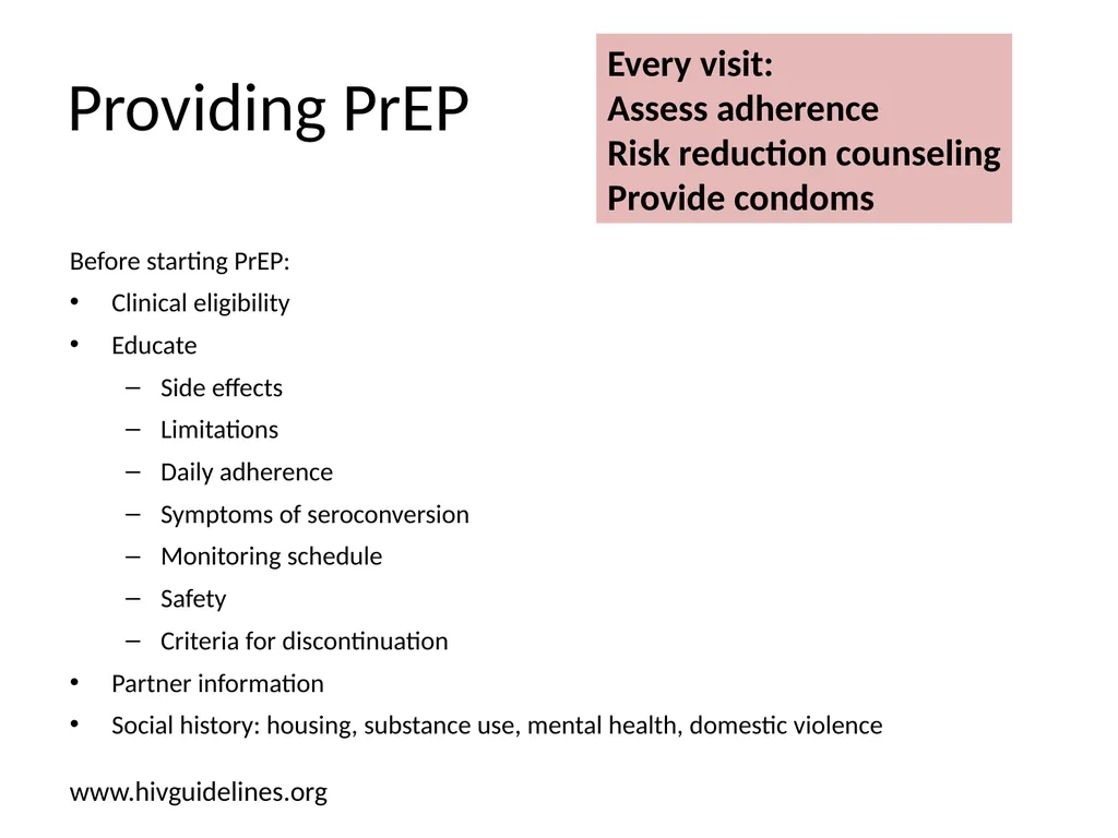 PrEP: HIV Pre-exposure Prophylaxis Katherine Marx, - slide 26 of 36