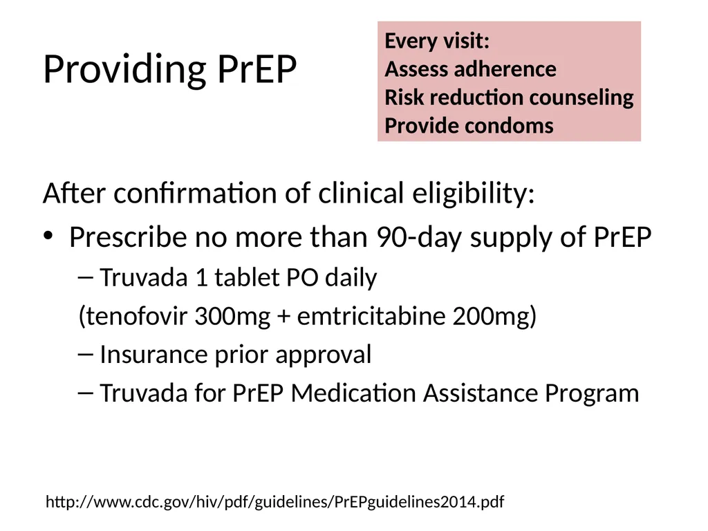 PrEP: HIV Pre-exposure Prophylaxis Katherine Marx, - slide 27 of 36