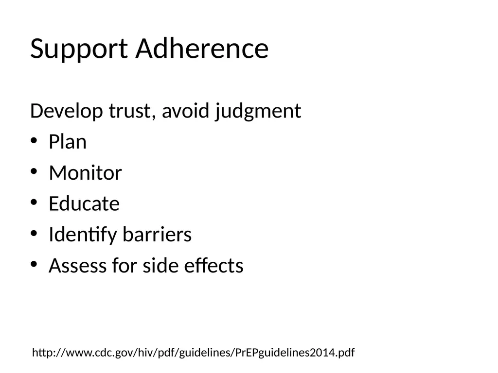PrEP: HIV Pre-exposure Prophylaxis Katherine Marx, - slide 30 of 36
