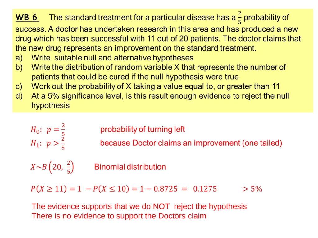 Hypothesis testing Hypothesis tests Hypothesis - slide 4 of 11