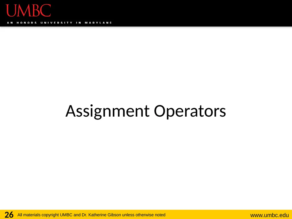 CMSC201 Computer Science I for Majors Lecture 03 – - slide 26 of 56