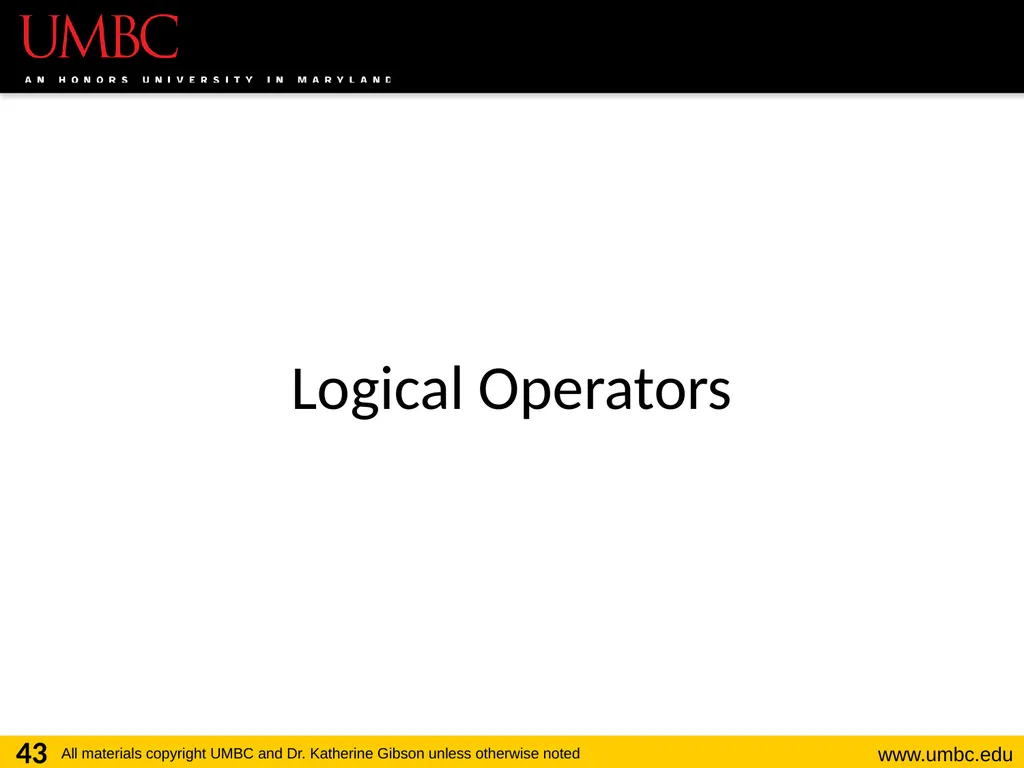 CMSC201 Computer Science I for Majors Lecture 03 – - slide 43 of 56
