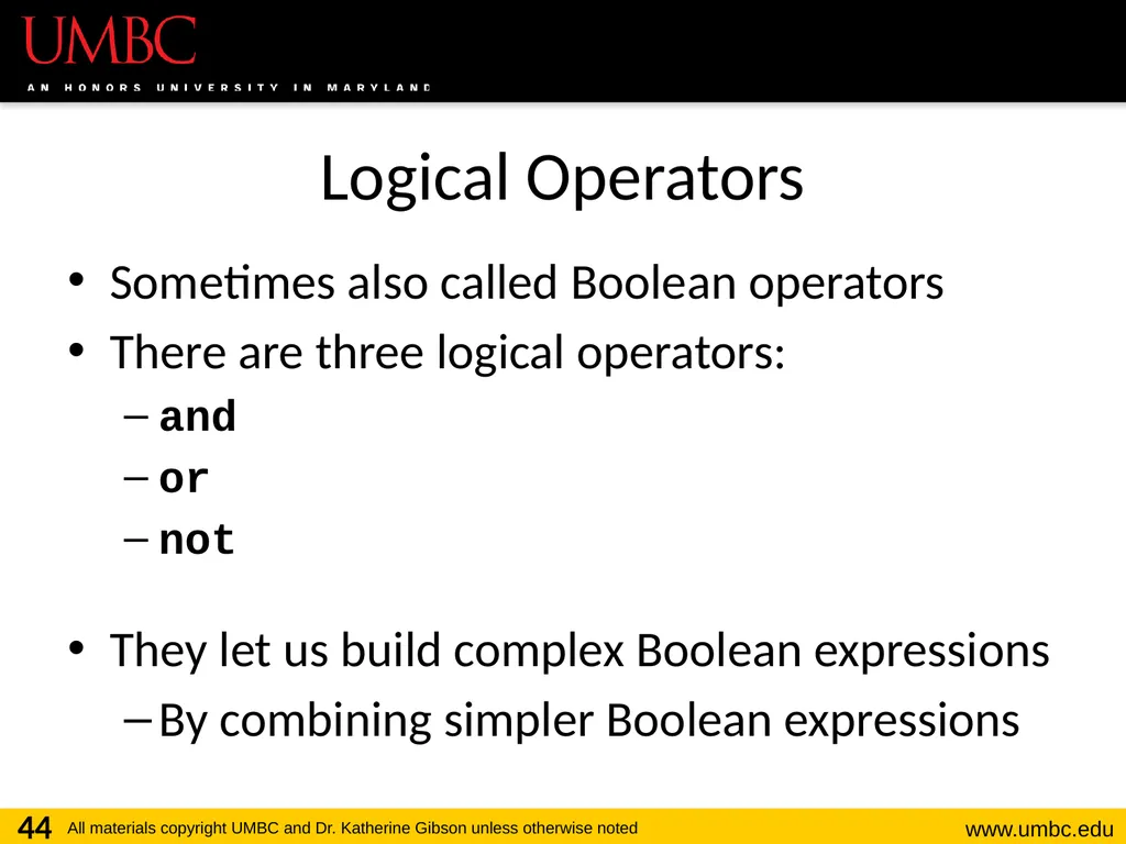 CMSC201 Computer Science I for Majors Lecture 03 – - slide 44 of 56