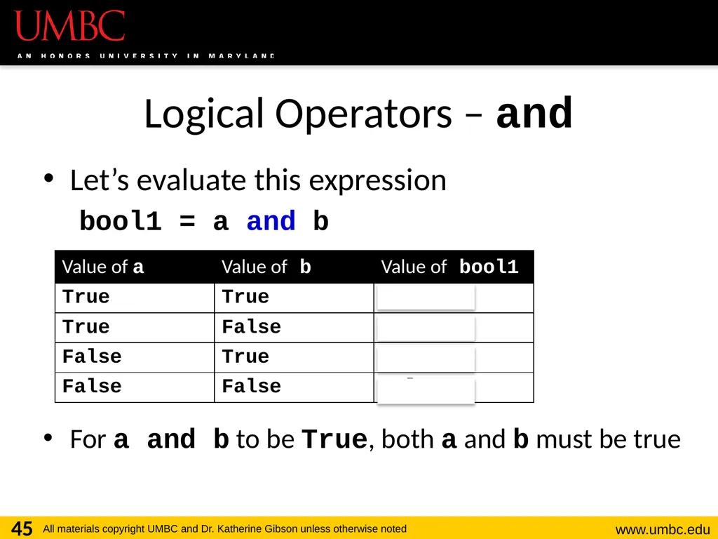 CMSC201 Computer Science I for Majors Lecture 03 – - slide 45 of 56