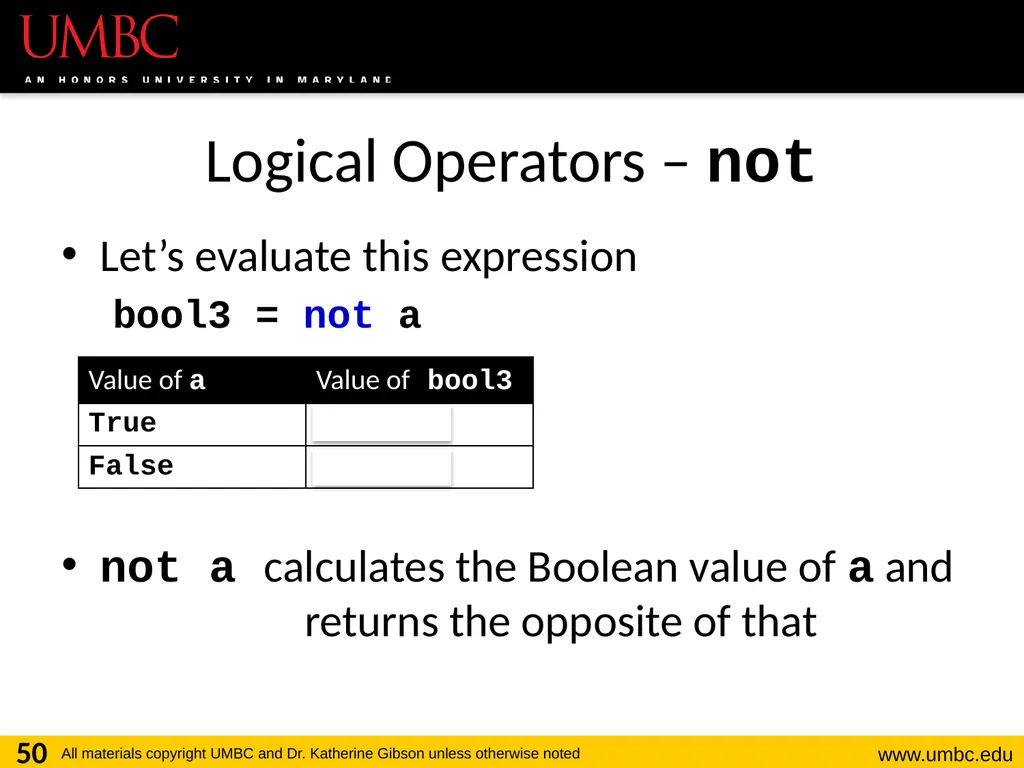 CMSC201 Computer Science I for Majors Lecture 03 – - slide 50 of 56