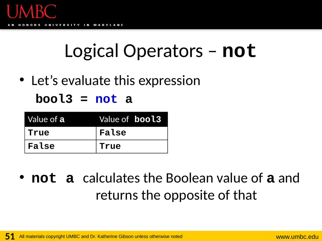 CMSC201 Computer Science I for Majors Lecture 03 – - slide 51 of 56