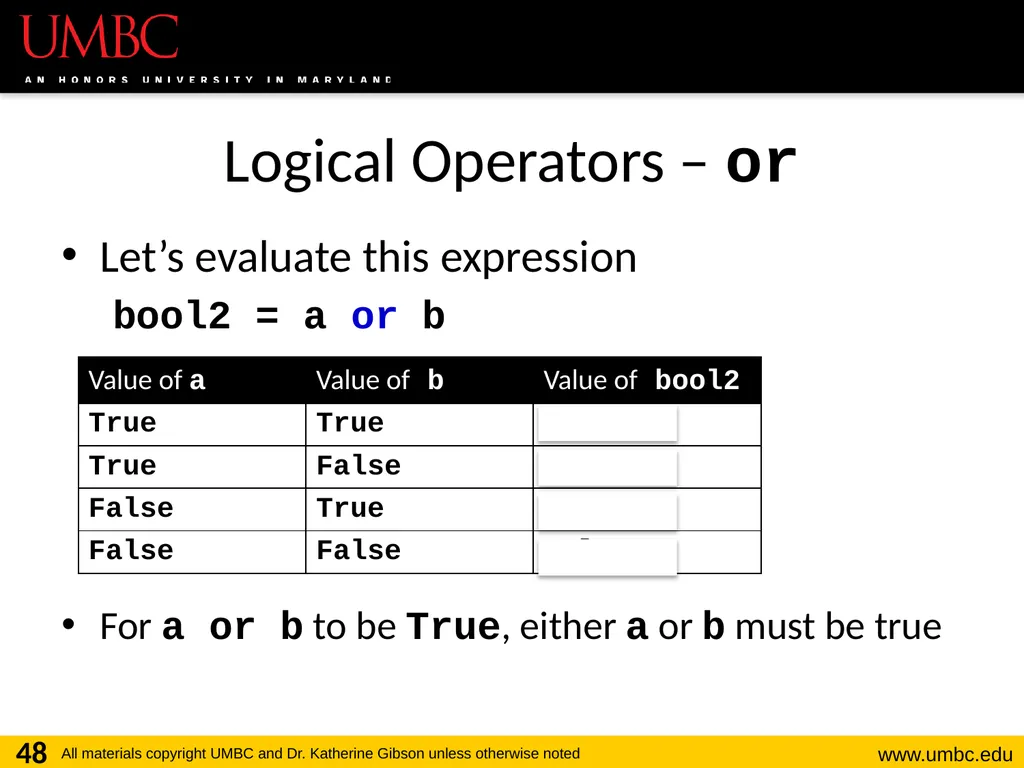 CMSC201 Computer Science I for Majors Lecture 03 – - slide 48 of 56