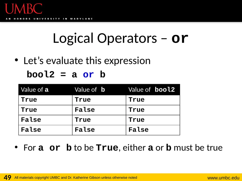 CMSC201 Computer Science I for Majors Lecture 03 – - slide 49 of 56